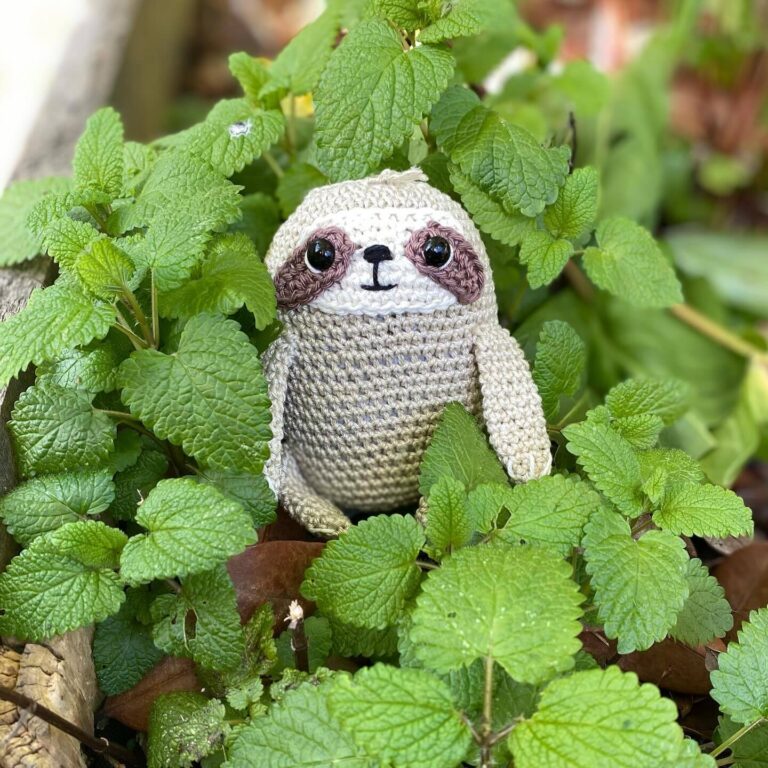 Handmade Crochet Sloth Toy