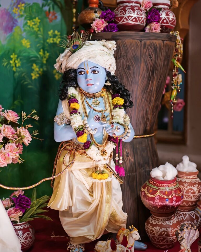 Serene Baby Krishna with Flute