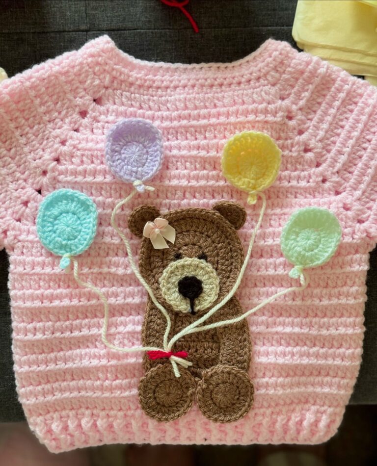 Baby Sweater with Bear