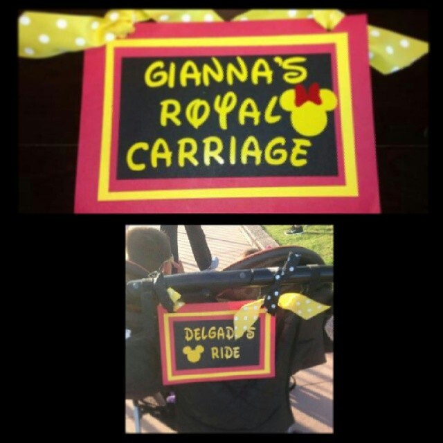 Disney Stroller Signs