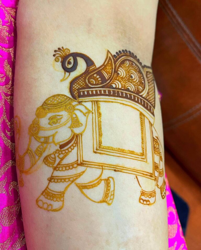 Elephant Mehndi Motifs