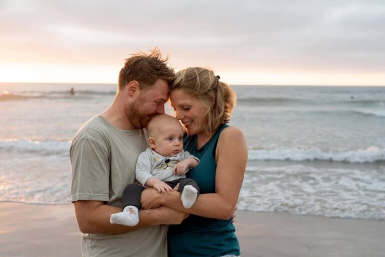 Family Beach Moment