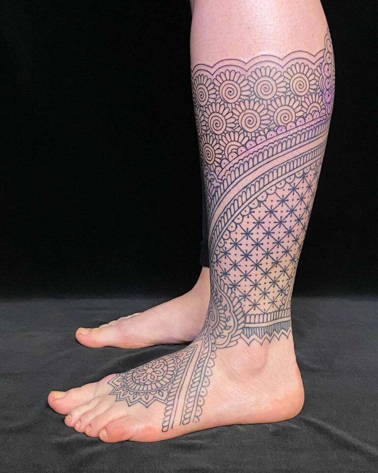 Mandala Leg Prints