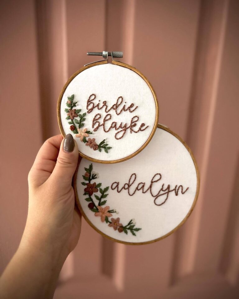 Personalized Embroidery Hoops