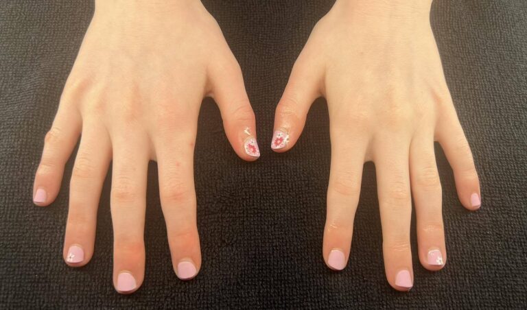 Playful Pink Nail Art for Kids