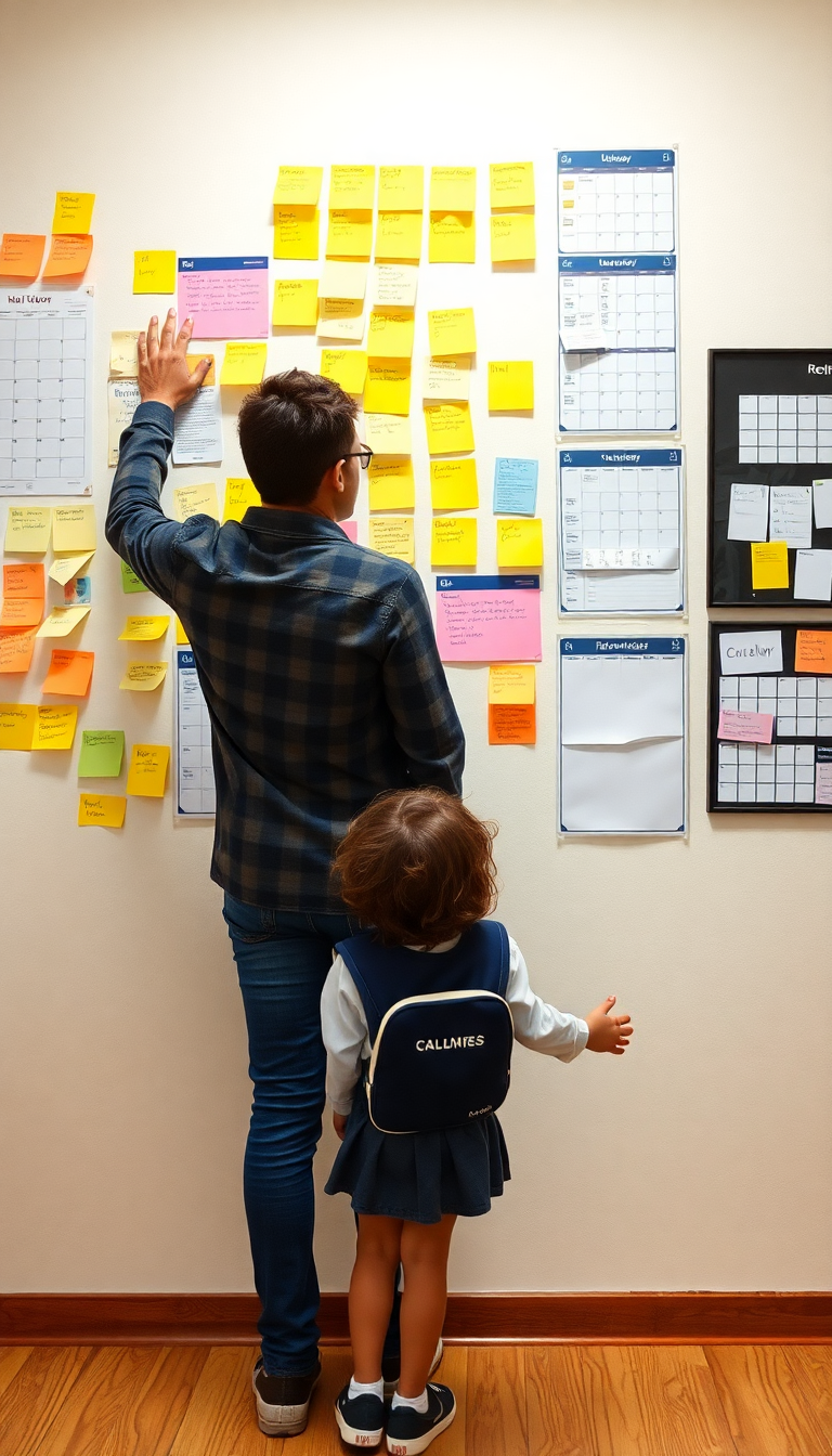 Calendar with Sticky Notes