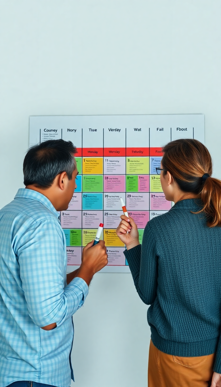 Color-Coded Calendar