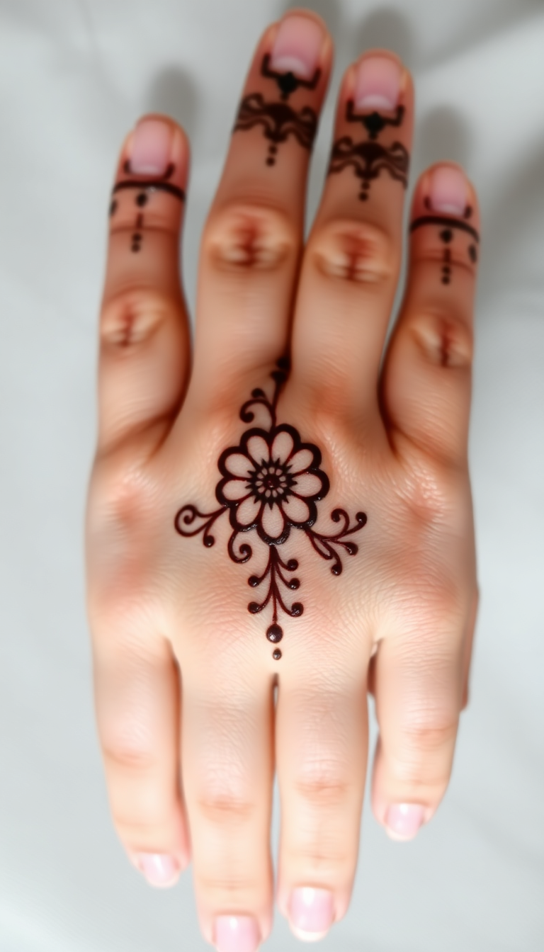 Henna Flower Design