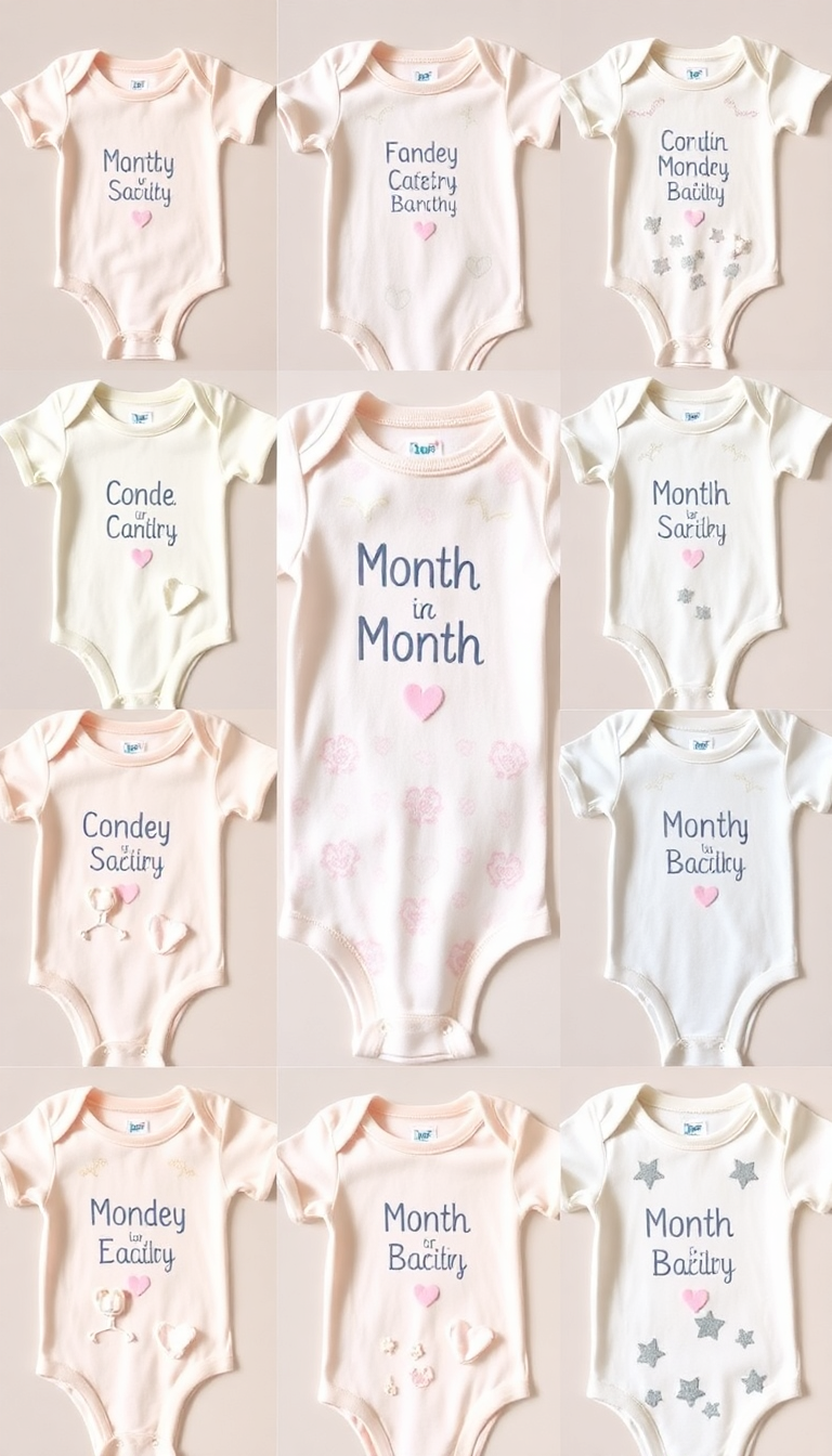 Monthly Onesies