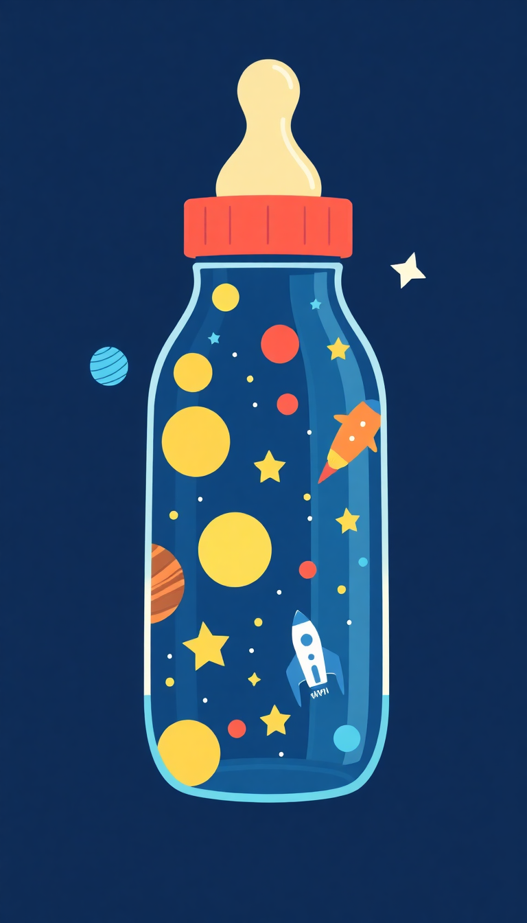 Space-Themed Bottle