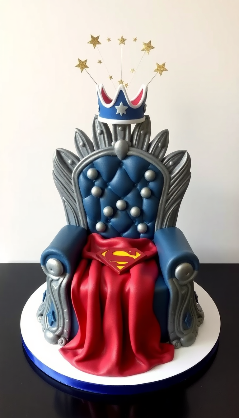 Superhero Throne Cake